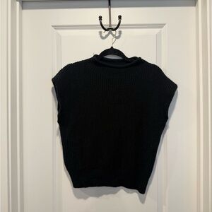 Amazon Black Knit Cowl Neck Sweater
